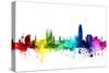 Barcelona Spain Skyline-Michael Tompsett-Stretched Canvas