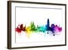 Barcelona Spain Skyline-Michael Tompsett-Framed Art Print