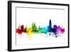 Barcelona Spain Skyline-Michael Tompsett-Framed Art Print