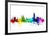 Barcelona Spain Skyline-Michael Tompsett-Framed Art Print