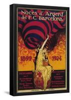 Barcelona, Spain - Soccer Promo Poster-null-Framed Poster
