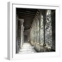 Barcelona (Spain), the Cloister of Saint Anne's Church-Leon, Levy et Fils-Framed Photographic Print