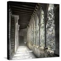 Barcelona (Spain), the Cloister of Saint Anne's Church-Leon, Levy et Fils-Stretched Canvas