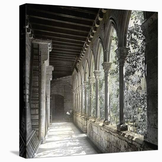 Barcelona (Spain), the Cloister of Saint Anne's Church-Leon, Levy et Fils-Stretched Canvas