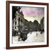 Barcelona (Spain), the Main Theater-Leon, Levy et Fils-Framed Photographic Print