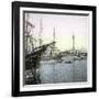 Barcelona (Spain), the Monument to Christopher Columbus and the Port-Leon, Levy et Fils-Framed Photographic Print