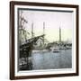 Barcelona (Spain), the Monument to Christopher Columbus and the Port-Leon, Levy et Fils-Framed Photographic Print