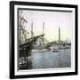 Barcelona (Spain), the Monument to Christopher Columbus and the Port-Leon, Levy et Fils-Framed Photographic Print