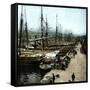 Barcelona (Spain), View of the Port-Leon, Levy et Fils-Framed Stretched Canvas