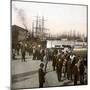 Barcelona (Spain), View of the Port-Leon, Levy et Fils-Mounted Premium Photographic Print