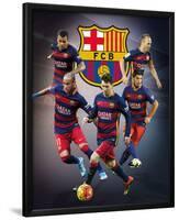 Barcelona- Star Players-null-Lamina Framed Poster