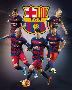 Barcelona- Star Players-null-Lamina Framed Poster