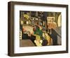 Barcelona street scene, 1917-Joaquin Torres-garcia-Framed Giclee Print