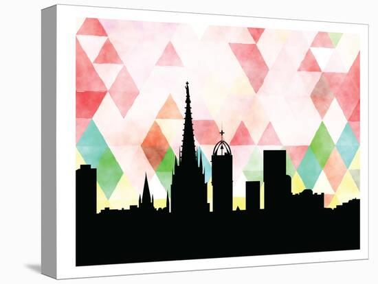 Barcelona Triangle-Paperfinch 0-Stretched Canvas