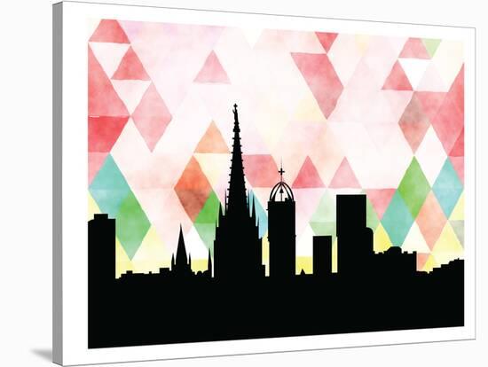 Barcelona Triangle-Paperfinch 0-Stretched Canvas