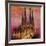 Barcelona with Sagrada Familia and Vanilla Sky-Markus Bleichner-Framed Art Print