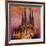 Barcelona with Sagrada Familia and Vanilla Sky-Markus Bleichner-Framed Art Print