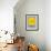 Barcelona Yellow Subway Map-NaxArt-Framed Art Print displayed on a wall