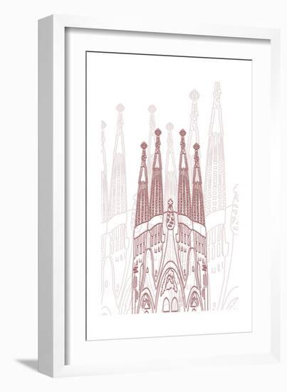 Barcelona-Cristian Mielu-Framed Art Print