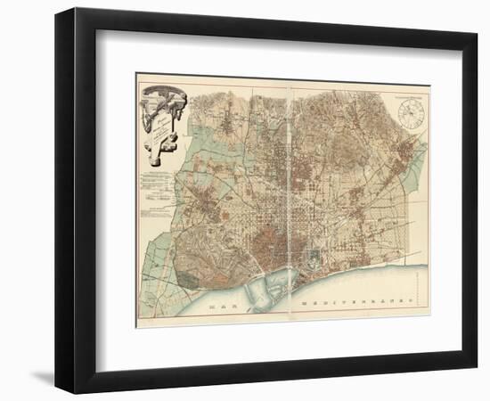 Barcelona-null-Framed Giclee Print