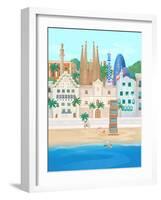 Barcelona-Petra Lizde-Framed Giclee Print