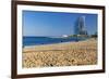 Barceloneta Beach Scenic-George Oze-Framed Photographic Print