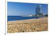 Barceloneta Beach Scenic-George Oze-Framed Photographic Print