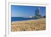 Barceloneta Beach Scenic-George Oze-Framed Photographic Print