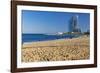 Barceloneta Beach Scenic-George Oze-Framed Photographic Print