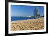 Barceloneta Beach Scenic-George Oze-Framed Photographic Print