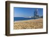 Barceloneta Beach Scenic-George Oze-Framed Photographic Print