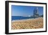 Barceloneta Beach Scenic-George Oze-Framed Photographic Print