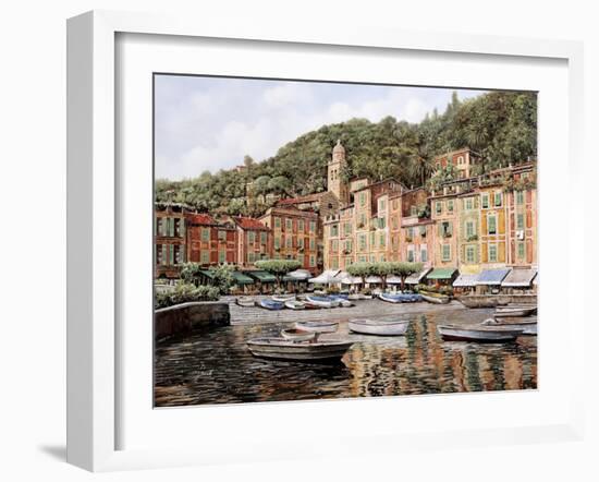 Barche a Portofino-Guido Borelli-Framed Giclee Print