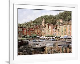 Barche a Portofino-Guido Borelli-Framed Giclee Print