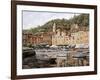 Barche a Portofino-Guido Borelli-Framed Giclee Print