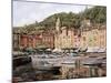 Barche a Portofino-Guido Borelli-Mounted Giclee Print