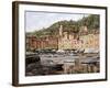 Barche a Portofino-Guido Borelli-Framed Giclee Print