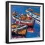 Barche all'ormeggio-Daniela Corallo-Framed Art Print