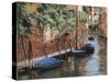 Barche Blu a Venezia-Guido Borelli-Stretched Canvas