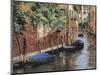 Barche Blu a Venezia-Guido Borelli-Mounted Premium Giclee Print