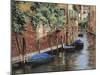 Barche Blu a Venezia-Guido Borelli-Mounted Giclee Print