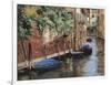 Barche Blu a Venezia-Guido Borelli-Framed Giclee Print