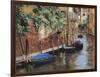 Barche Blu a Venezia-Guido Borelli-Framed Giclee Print