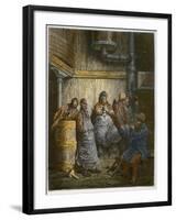 Barclay Perkins Brewery Workers Taking a Break-Stefano Bianchetti-Framed Giclee Print