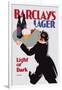 Barclay's Lager: Light or Dark-Tom Purvis-Framed Art Print