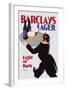 Barclay's Lager: Light or Dark-Tom Purvis-Framed Art Print