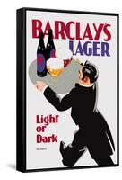 Barclay's Lager: Light or Dark-Tom Purvis-Framed Stretched Canvas