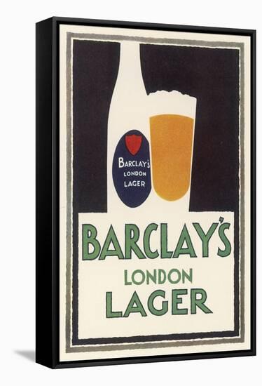 Barclay's London Lager-null-Framed Stretched Canvas