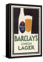 Barclay's London Lager-null-Framed Stretched Canvas