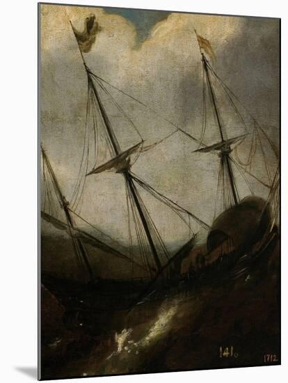 Barco En Una Borrasca-null-Mounted Giclee Print